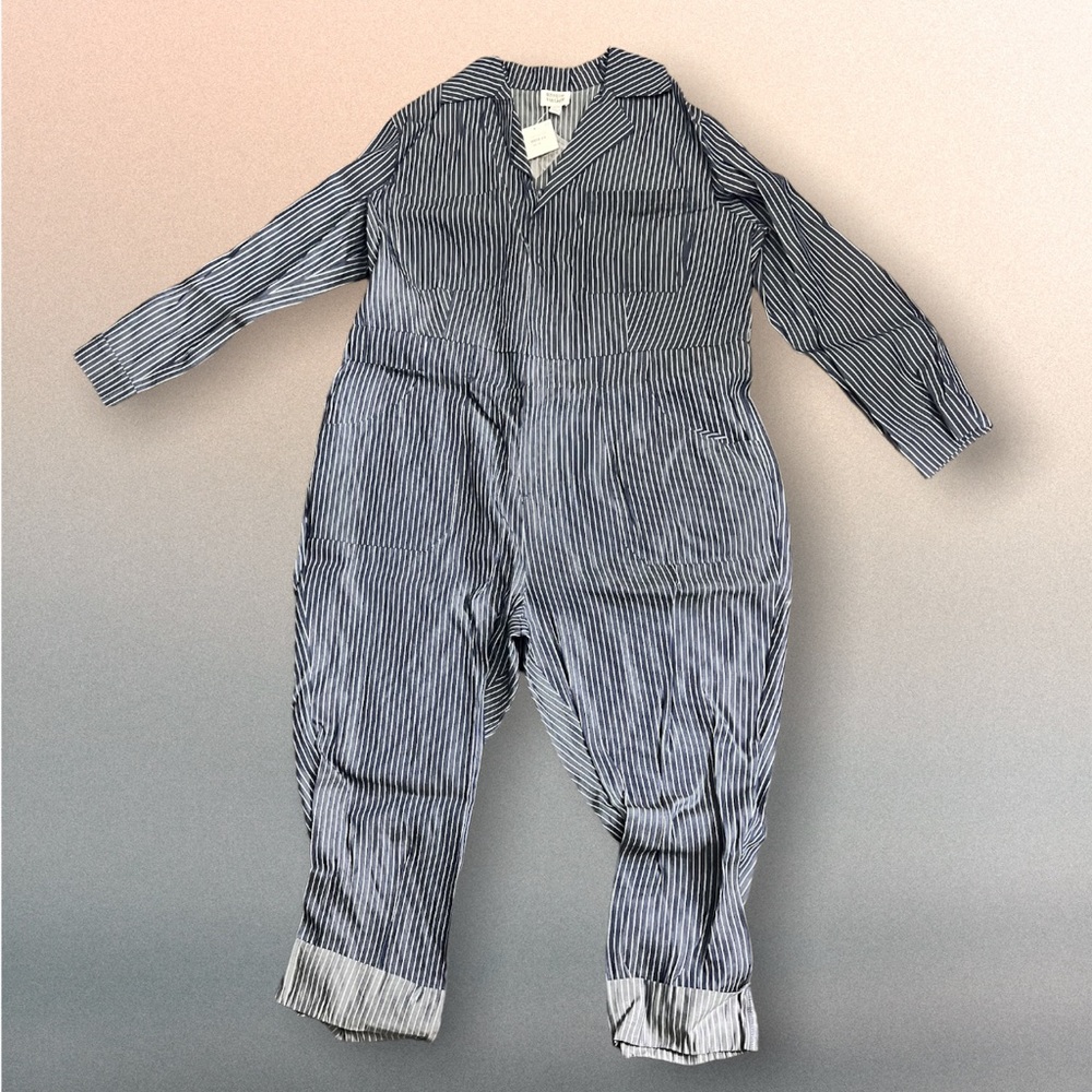 Unique Vintage pulse size pinstripe coverall